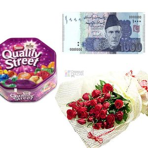 Chocolates, Roses & Eidi Rs.1000