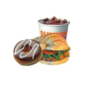 Dunkin Donuts Sandwich Donut & Drink