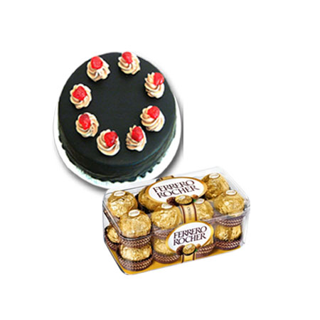 Cake & Ferrero Rocher